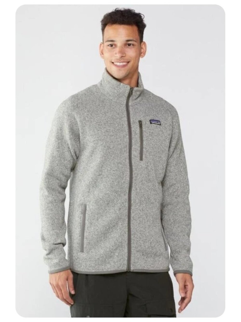 Patagonia Grey Full Zip Better Sweater Mens sz L - Picture 1 of 5